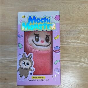 Mochi Monster Pink Plush charm Keychain